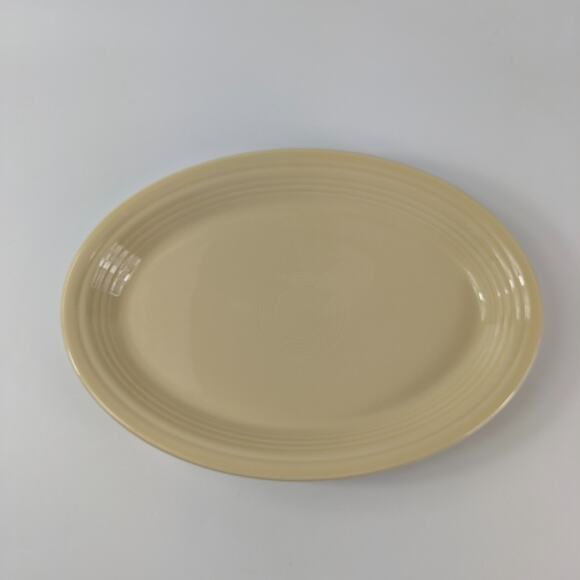 Fiestaware Ivory 13 5/8 Serving Platter Tray Retired Replacement Modern 08-24 - Picture 2 of 12